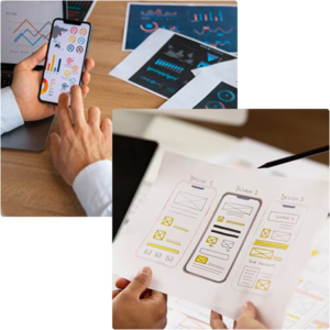 UX/UI design sketches