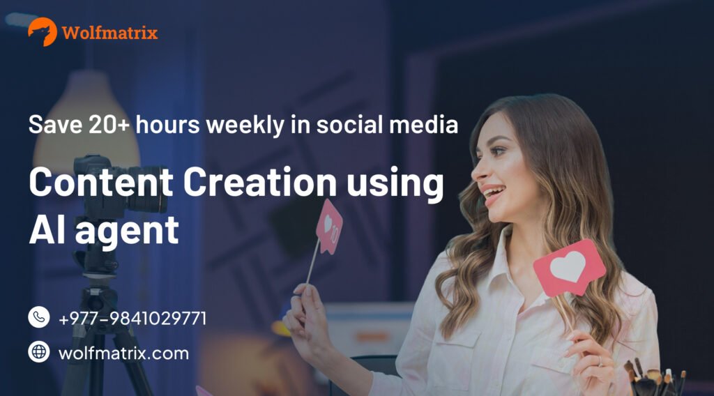 AI agent automating social media content creation across multiple platforms