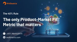 Entrepreneur measuring product-market fit for MVP for startups in Australia using the 40% rule